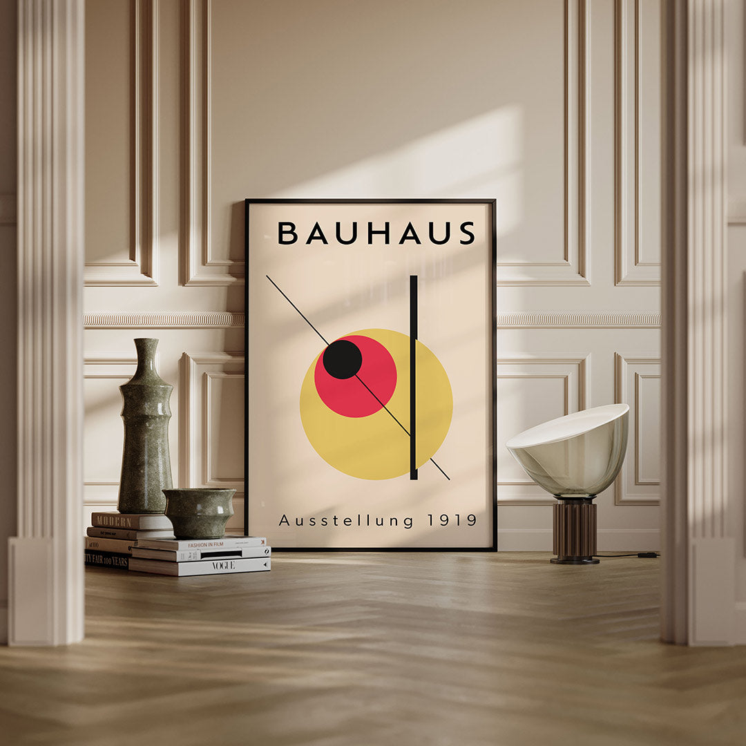Vorm en balans – moderne Bauhaus wandkunst als poster