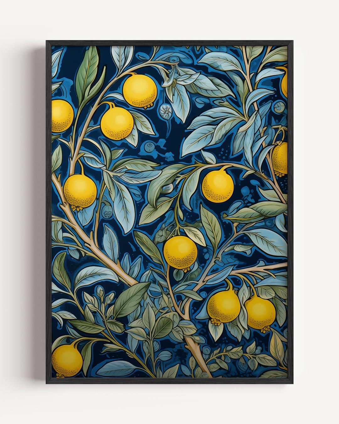 Frisse Citroenvibes Wanddecoratie – keuken portret poster als wanddecoratie