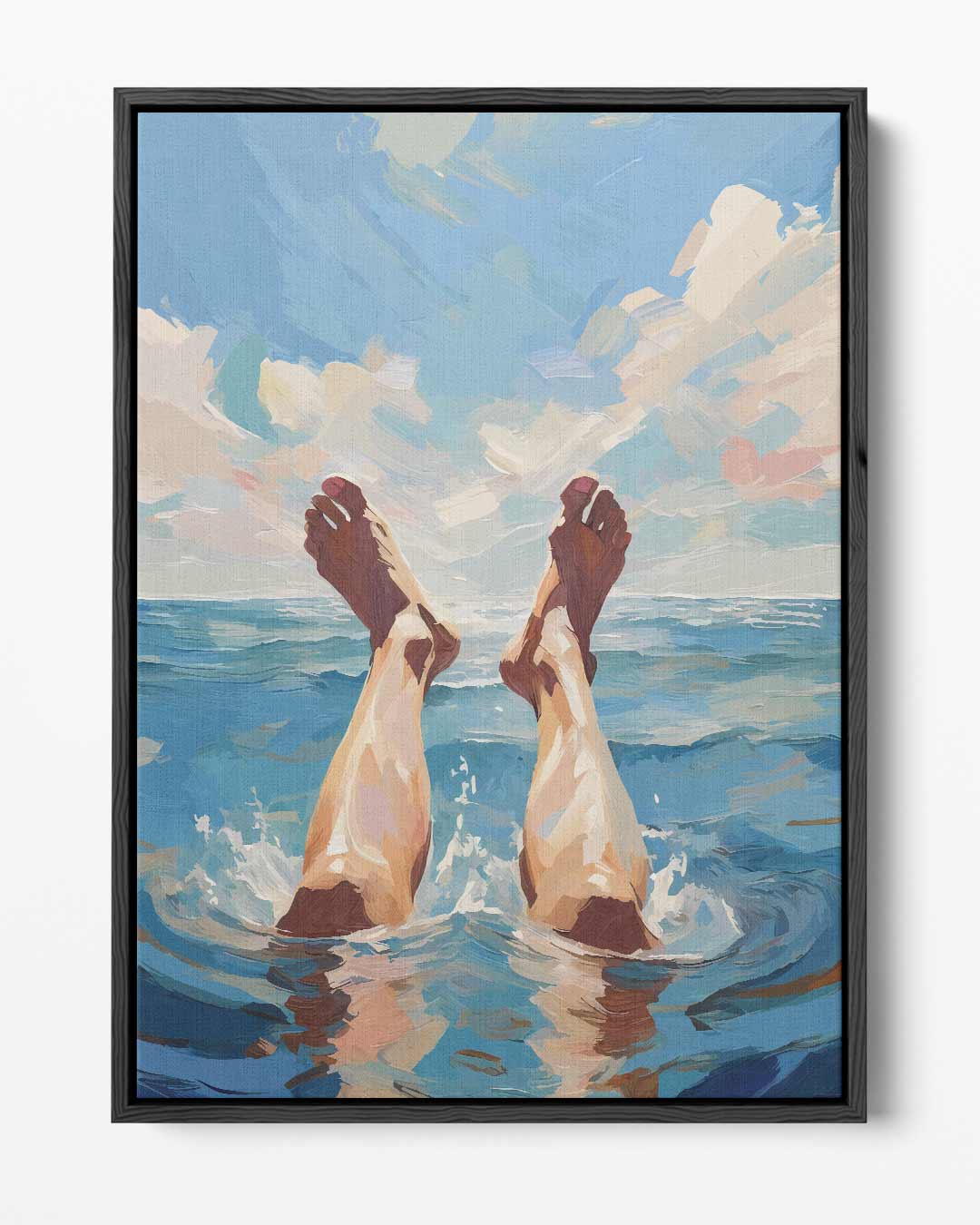Eropuit in de Zee – portret kunstwerk als wanddecoratie