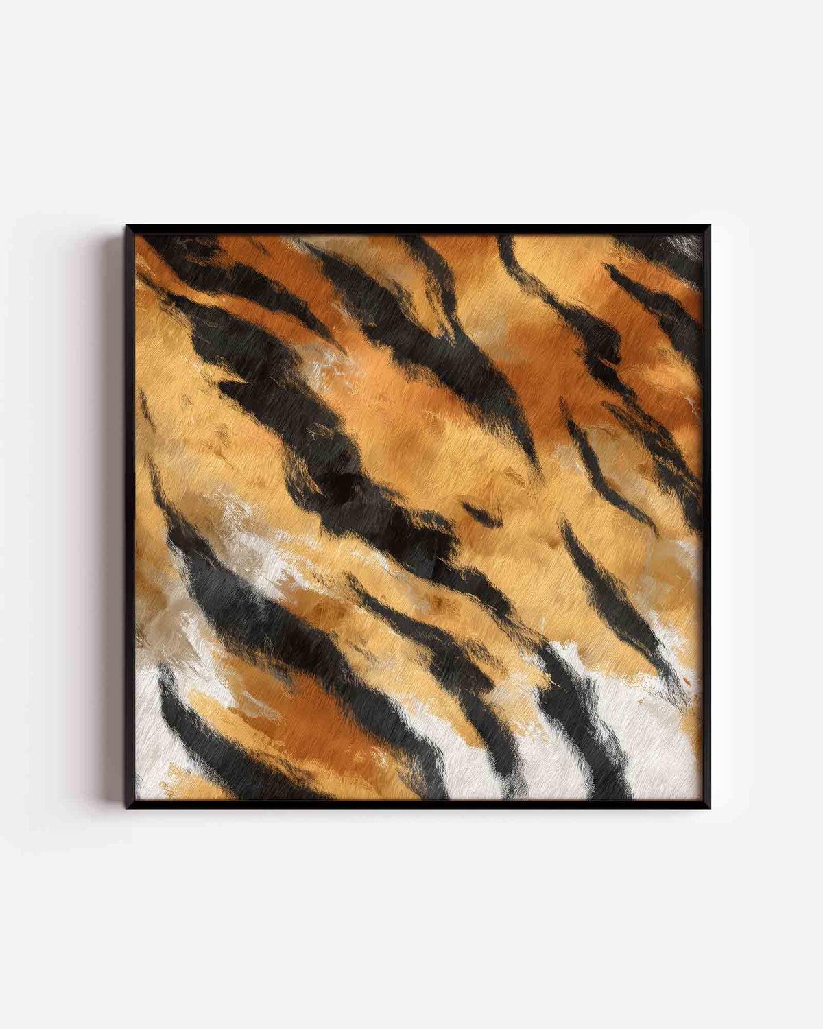 Tijgerstrepen patroon – jungle vierkante poster als wanddecoratie