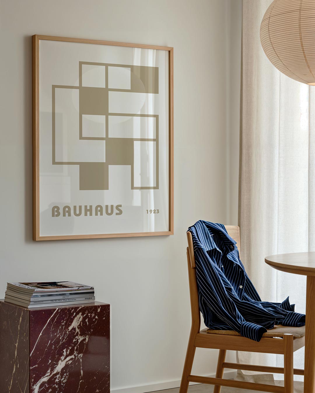 Vormen en vlakken – geometrische poster in Bauhaus-stijl van WallArtistic