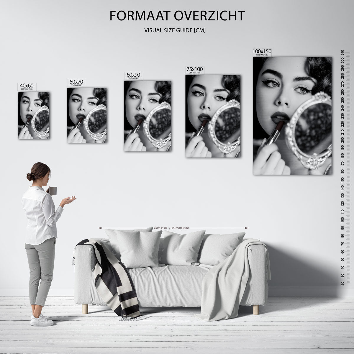 Abstract – staande wanddecoratie van WallArtistic