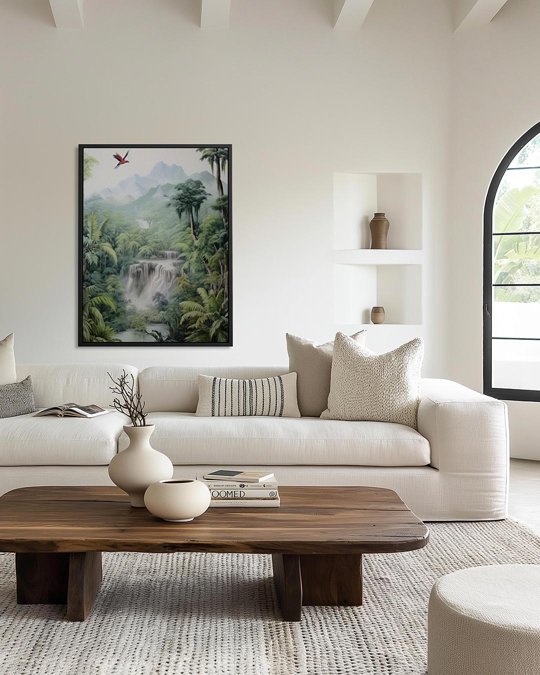 Tropisch landschap – staand wanddecoratie kunstwerk