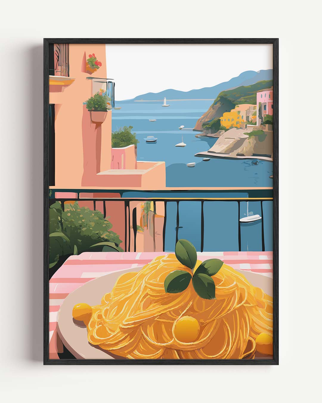 Zomer in Italië – keuken portret poster als wanddecoratie
