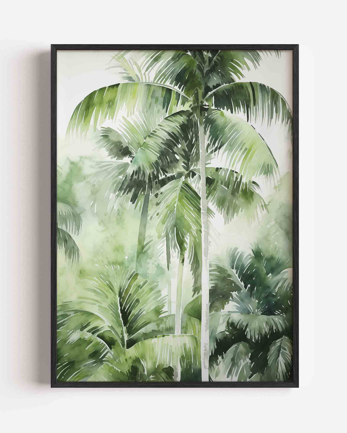 Tropische palmbomen – jungle portret poster als wanddecoratie
