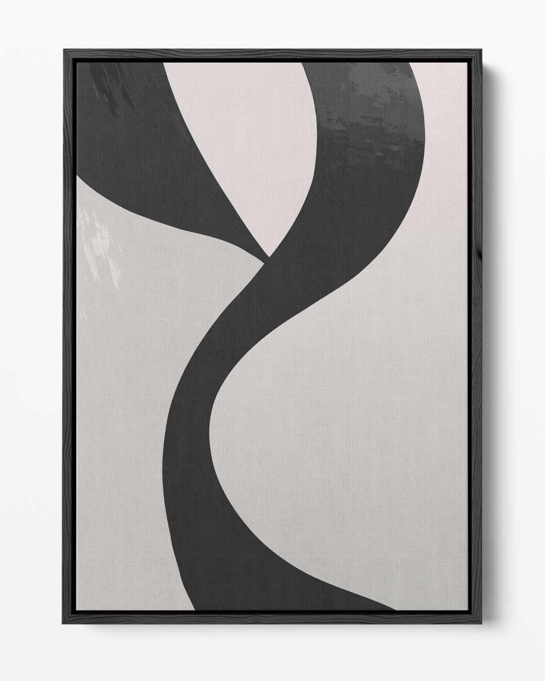 Elegant Contrast – portret kunstwerk als wanddecoratie