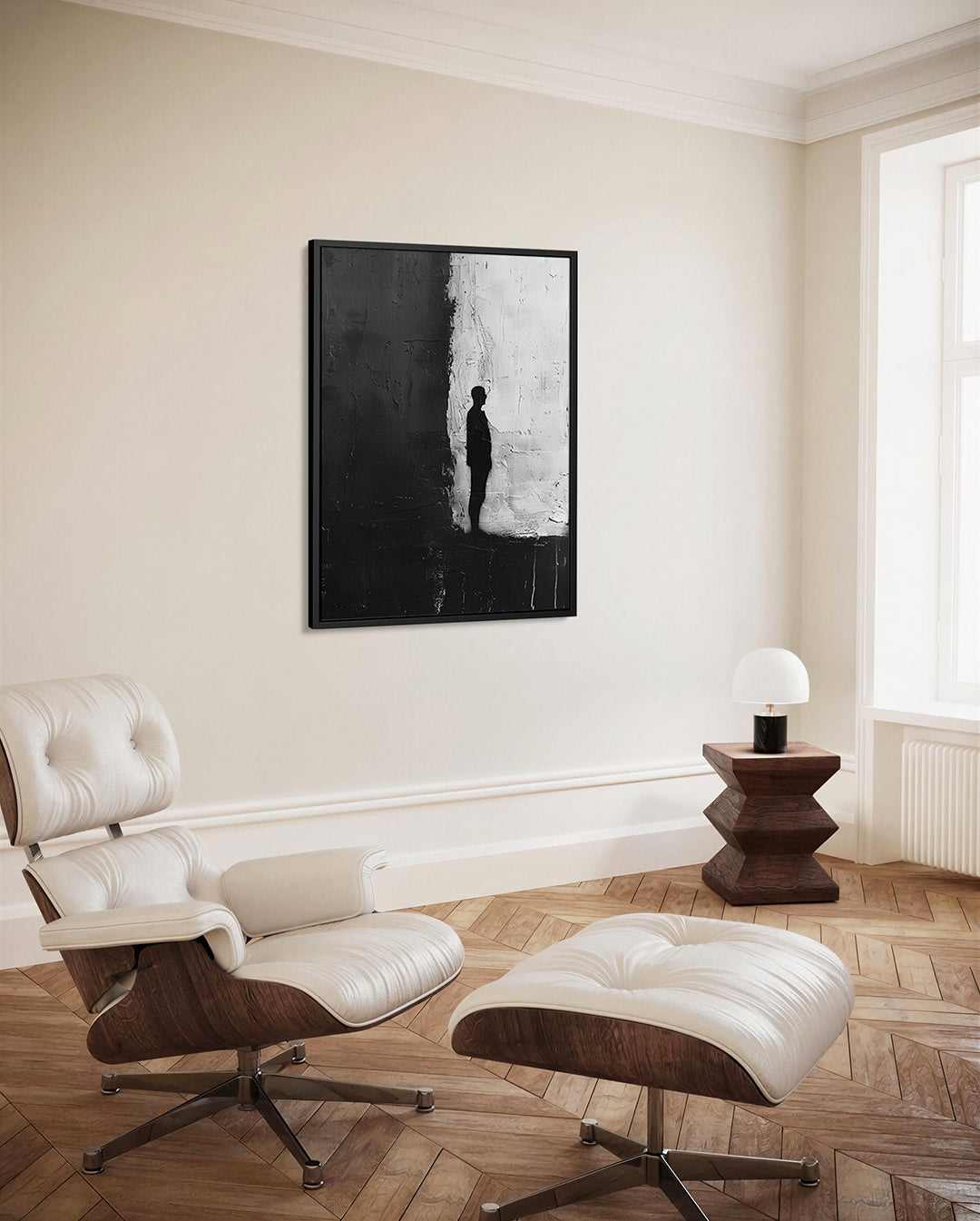 Silhouet contrast – decoratief kunstwerk voor aan de muur