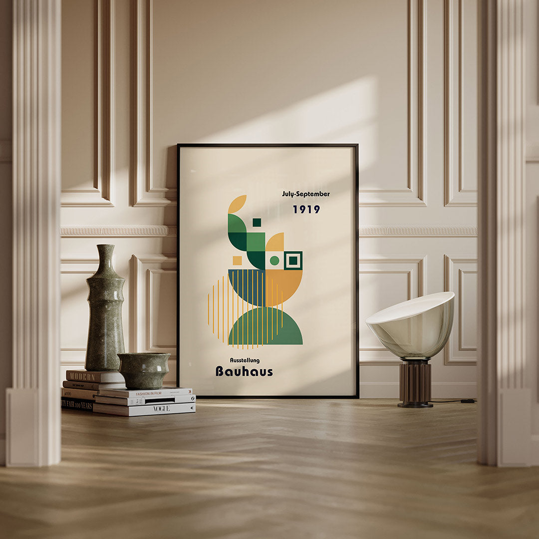 Vorm en kleur – moderne Bauhaus wandkunst als poster