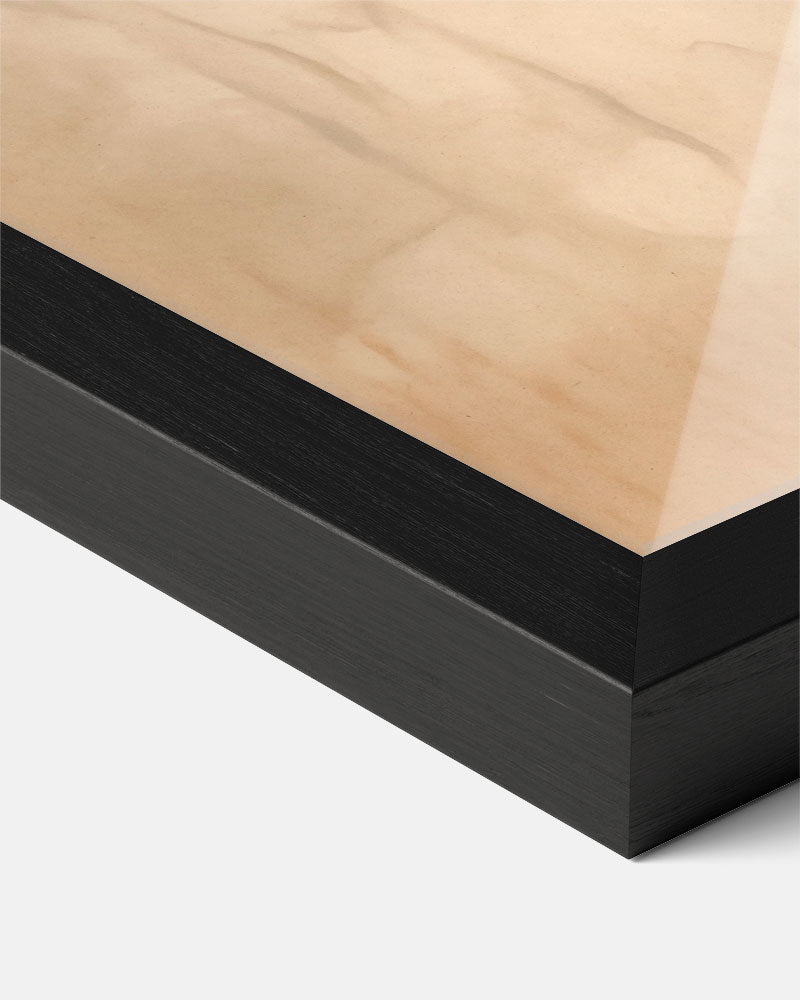Elegante Beige Krullen – staande verfijnde wanddecoratie van WallArtistic