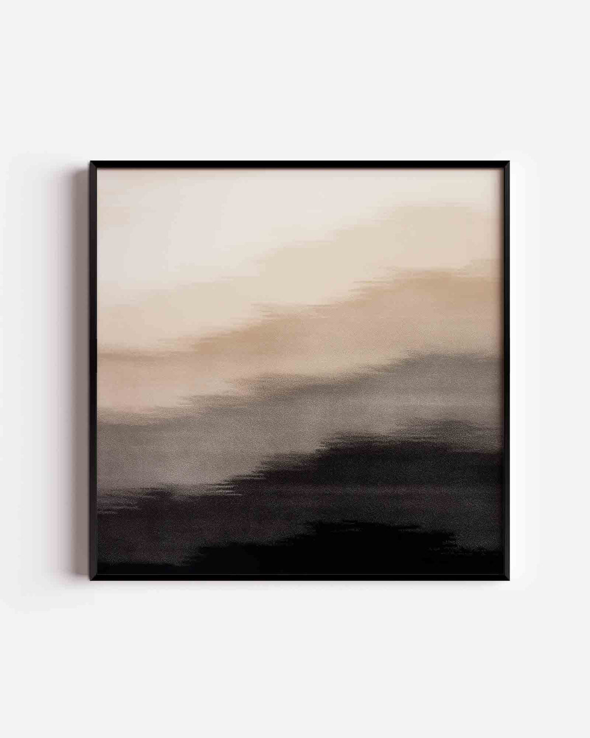 Vervagende horizon – kleurrijke illustratie poster als wanddecoratie