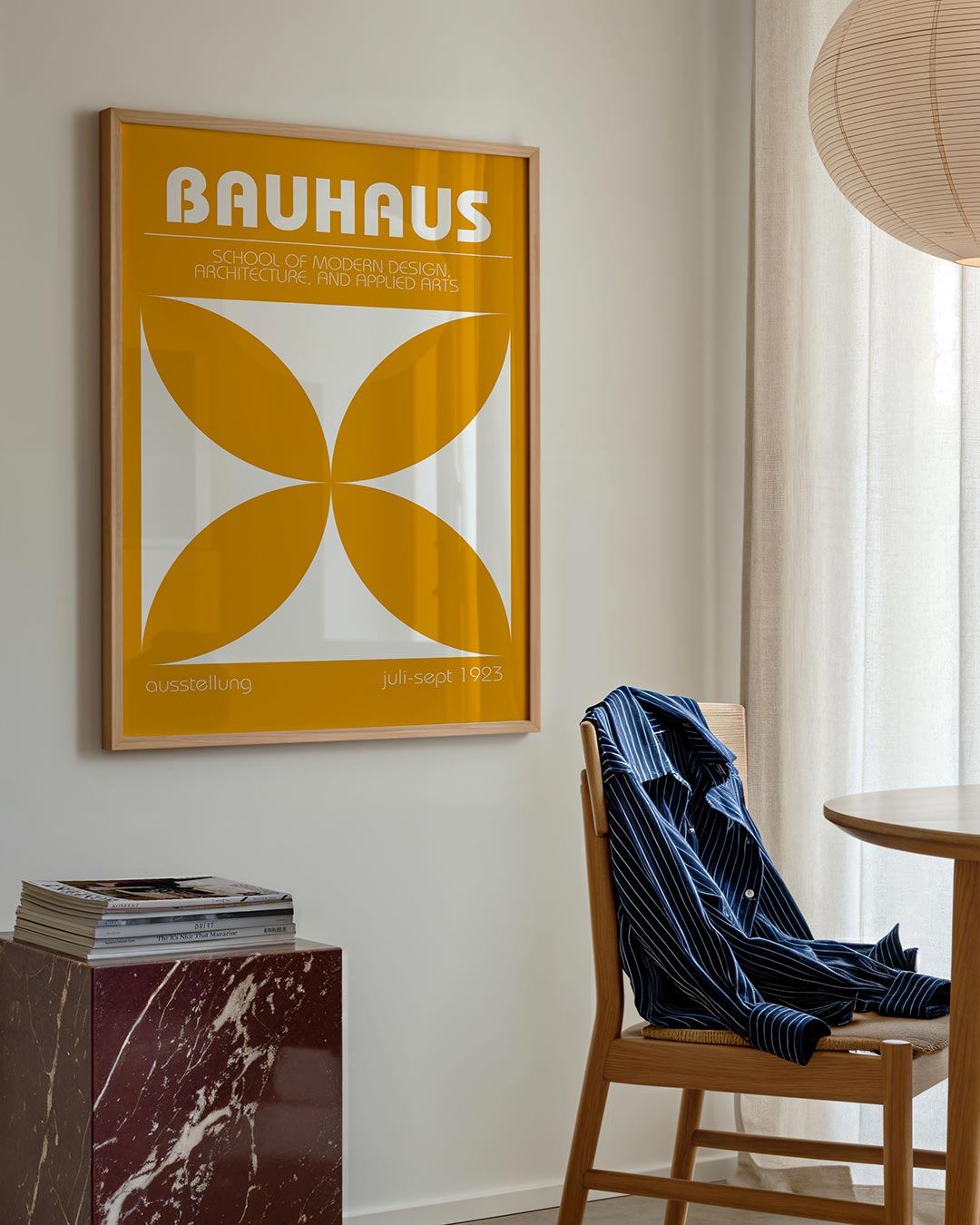 Vorm en balans – geometrische poster in Bauhaus-stijl van WallArtistic