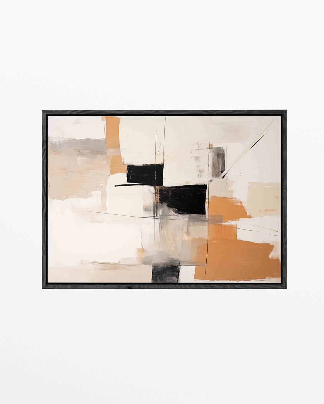 Geometrische compositie – liggend wanddecoratie kunstwerk