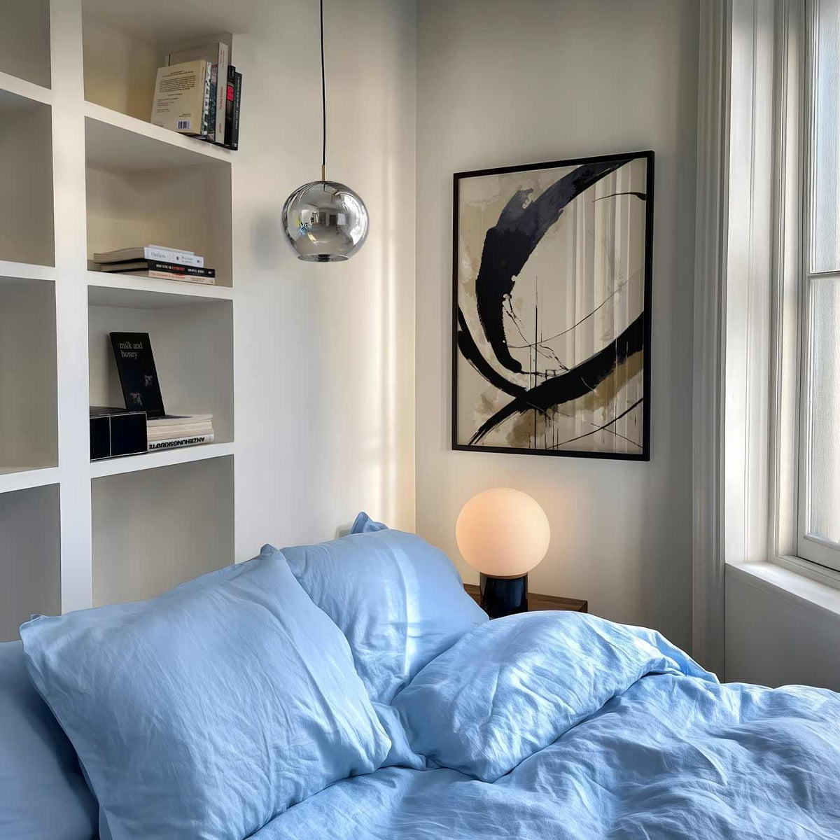 Moderne Abstractie – abstracte poster als moderne staande wanddecoratie