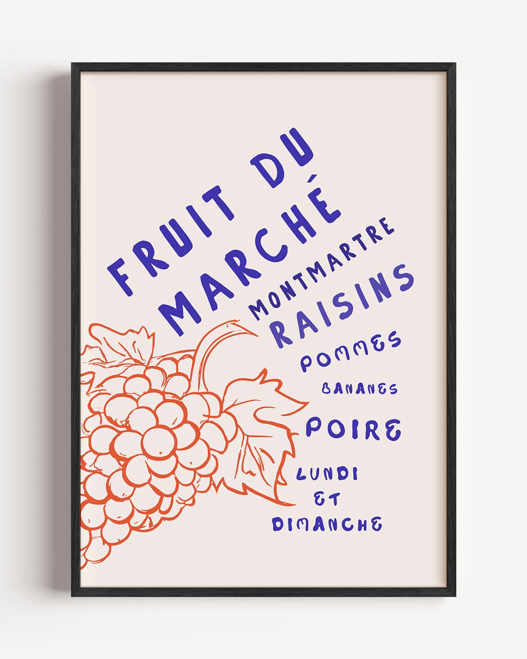 Fruit Du Marché – keuken portret poster als wanddecoratie