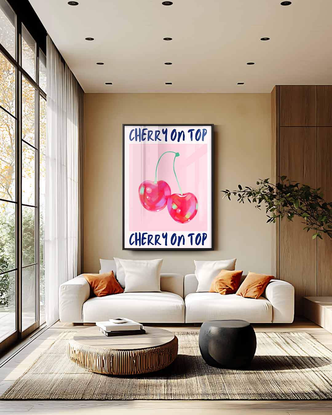 Cherry On Top – staand kunstwerk voor modern interieur