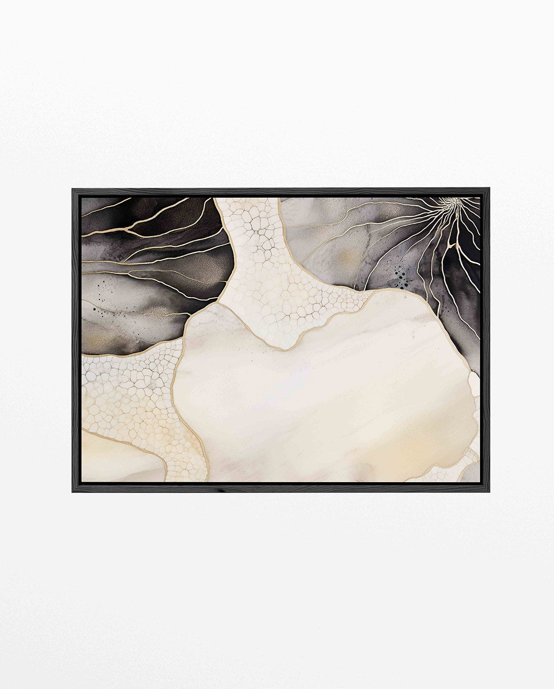 Organische lijnen compositie – Lijnen – liggend wanddecoratie kunstwerk