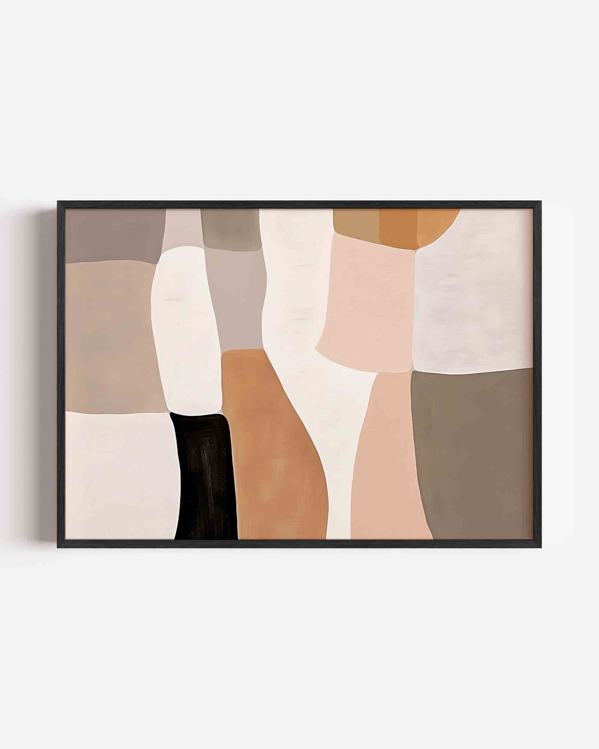 Abstracte vormen – kleurrijke abstracte landscape poster als wanddecoratie