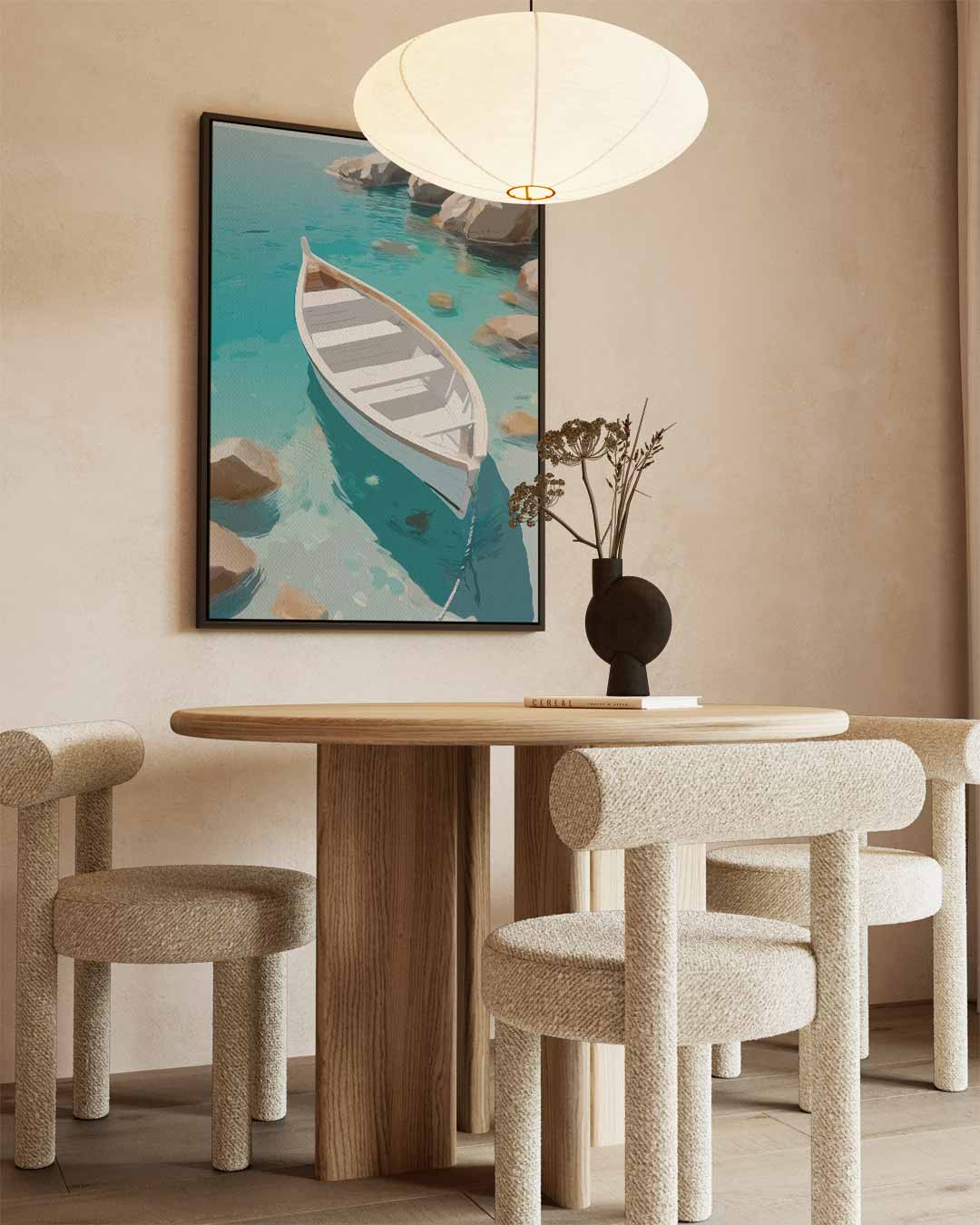 Rust op de Golven – staand kunstwerk voor modern interieur