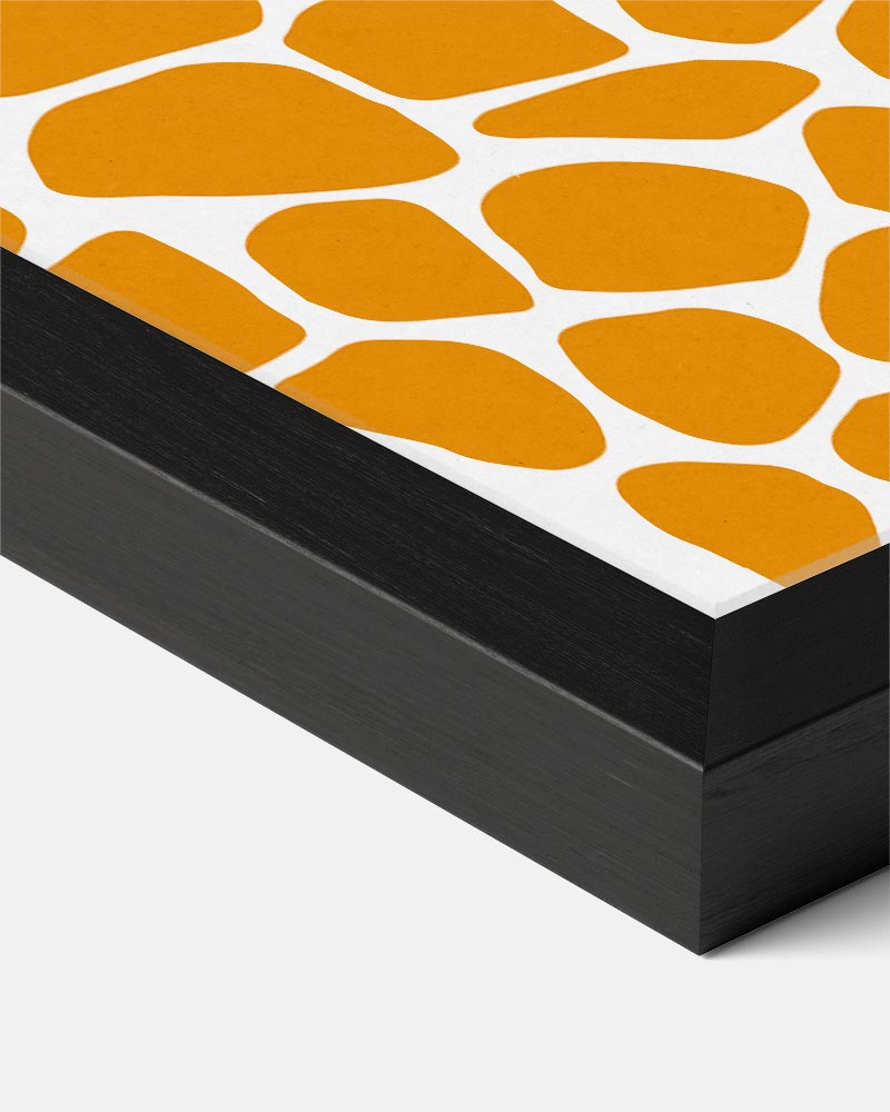 Stijlvolle Oranje Abstracte – zeedieren portret poster, afbeelding 8