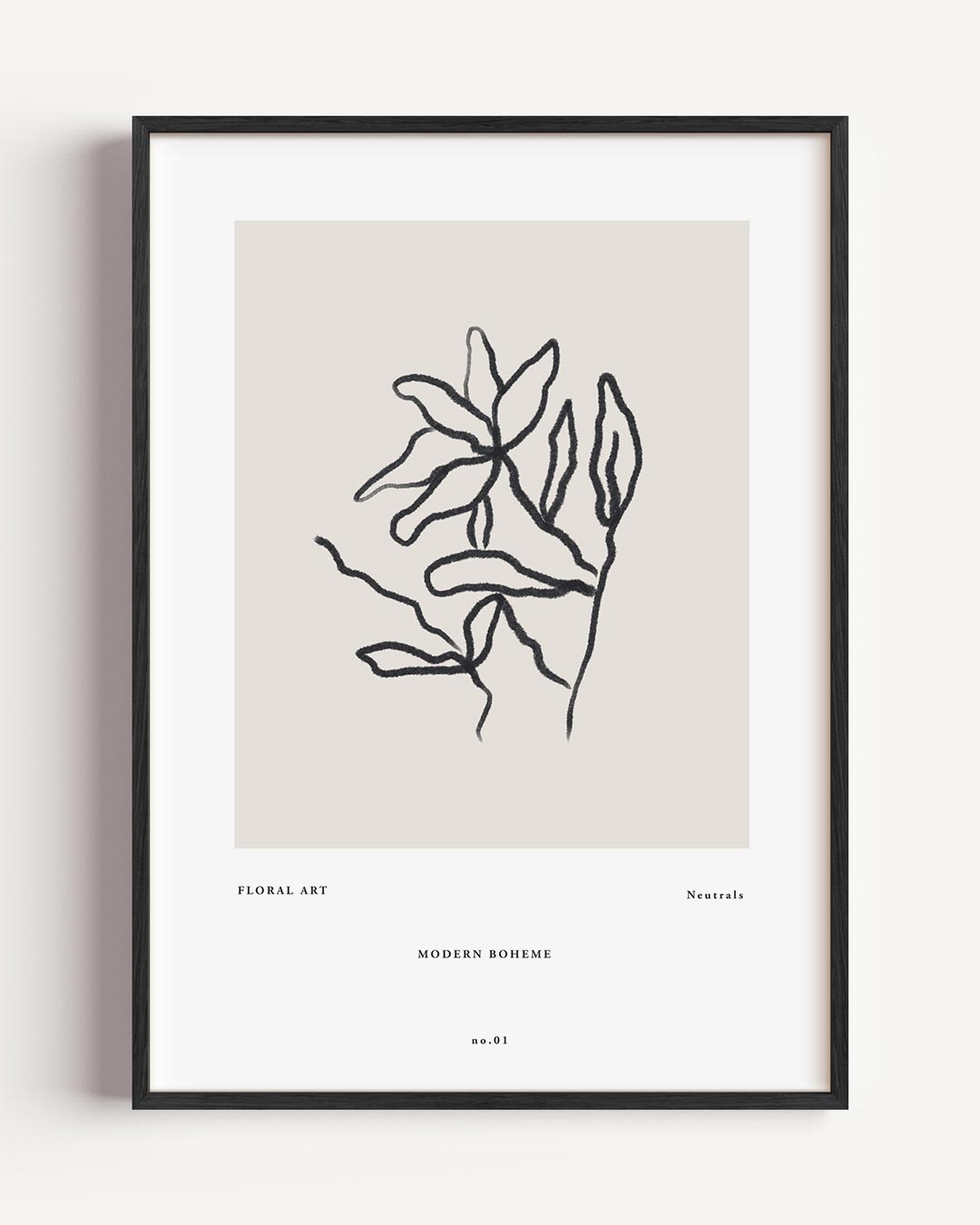 Botanische Boho – boheme portret poster als wanddecoratie