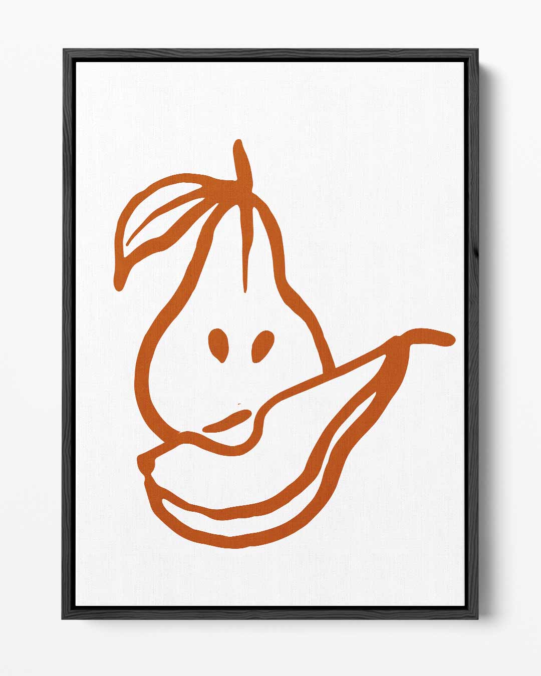 Abstracte Peer en Banaan – portret kunstwerk als wanddecoratie