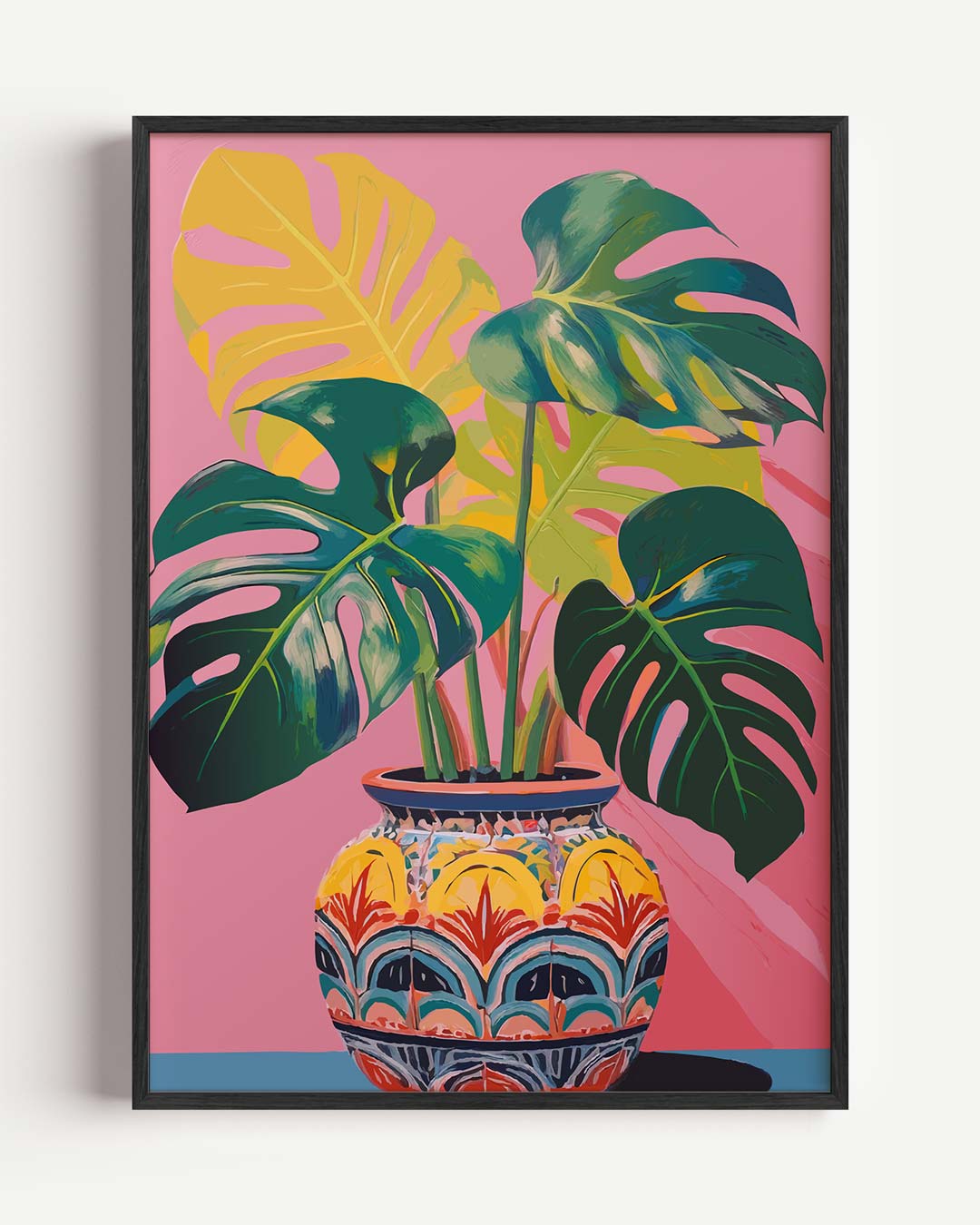Tropische Monstera – bloemen portret poster als wanddecoratie