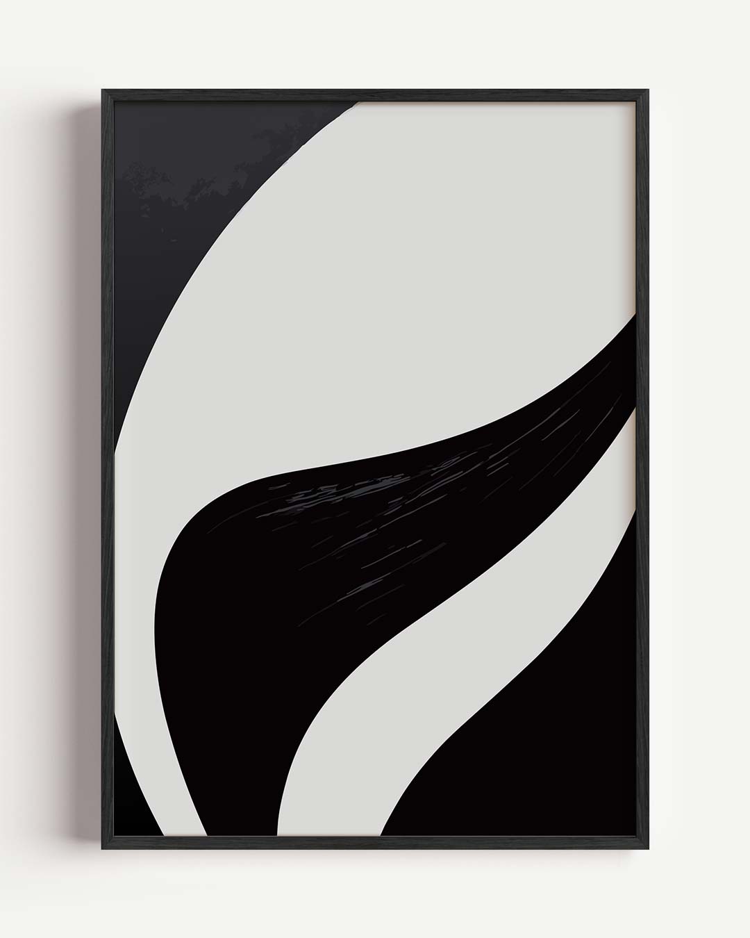 Moderne Abstracte Kunstposter – kleurrijke abstracte portret poster als wanddecoratie
