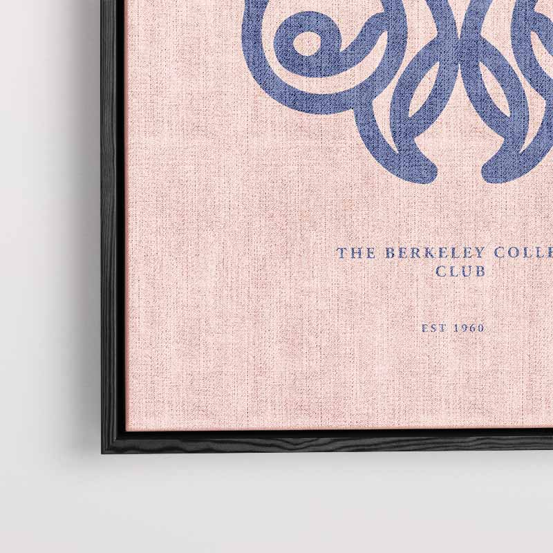 Elegant College Club Ontwerp – plexiglas kunstwerk als wanddecoratie
