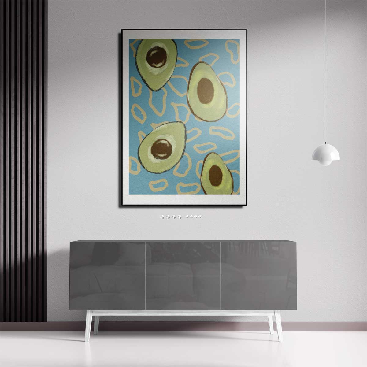 Avocado Droom – canvas kunstwerk als wanddecoratie