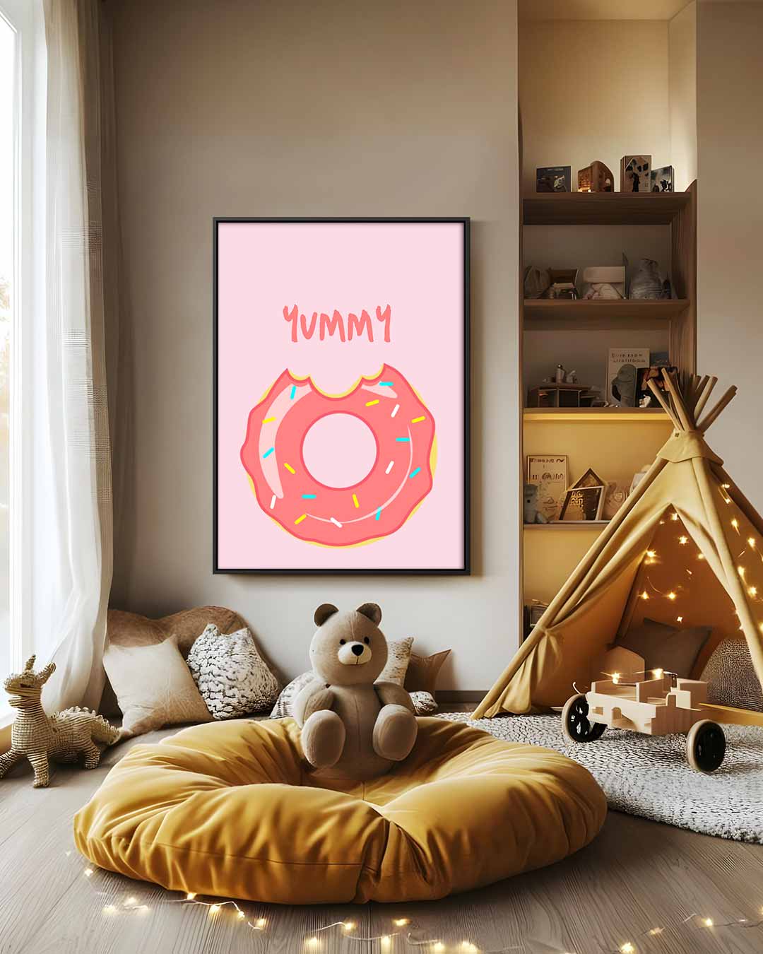 Donut Droom – modern portret kunstwerk van WallArtistic