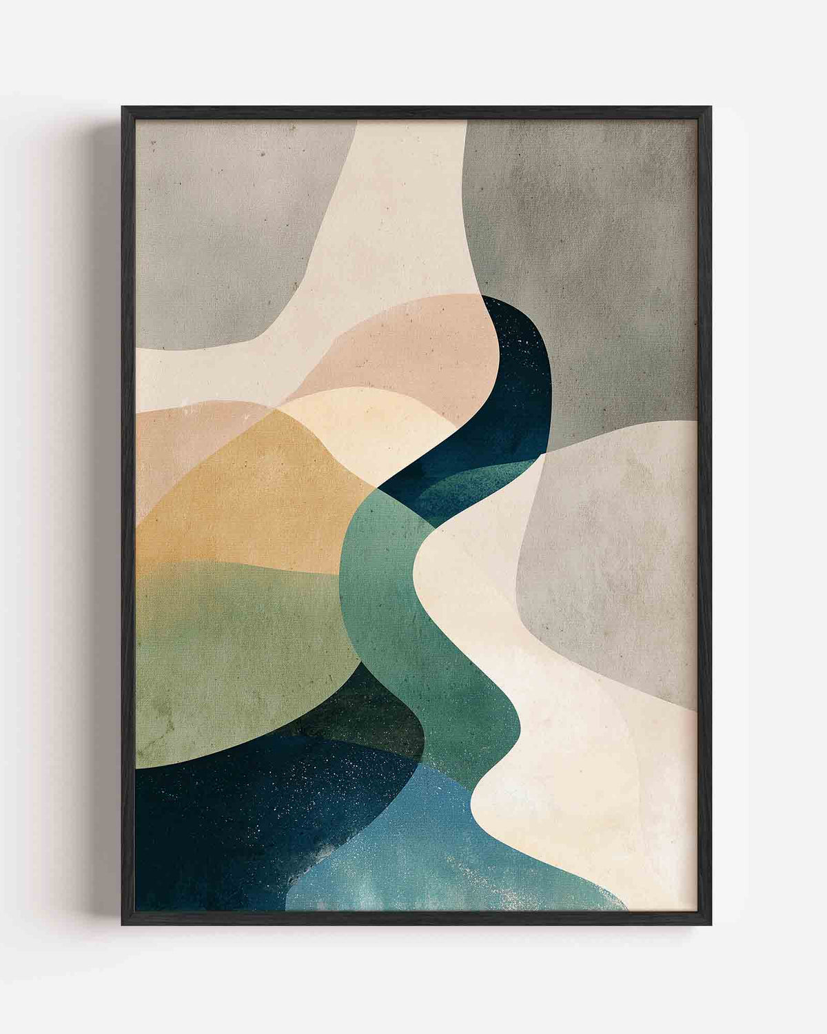 Abstracte vormen – abstracte portret poster als wanddecoratie