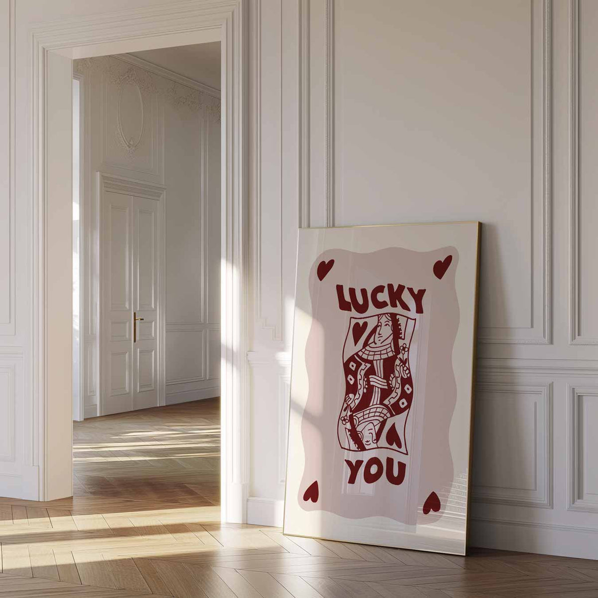 Lucky You Pokerkaart – urban poster in staand formaat