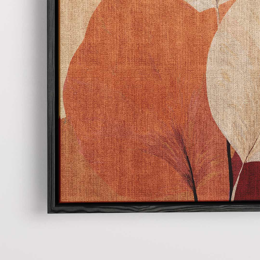 Blad in Herfstsfeer – dibond kunstwerk als wanddecoratie