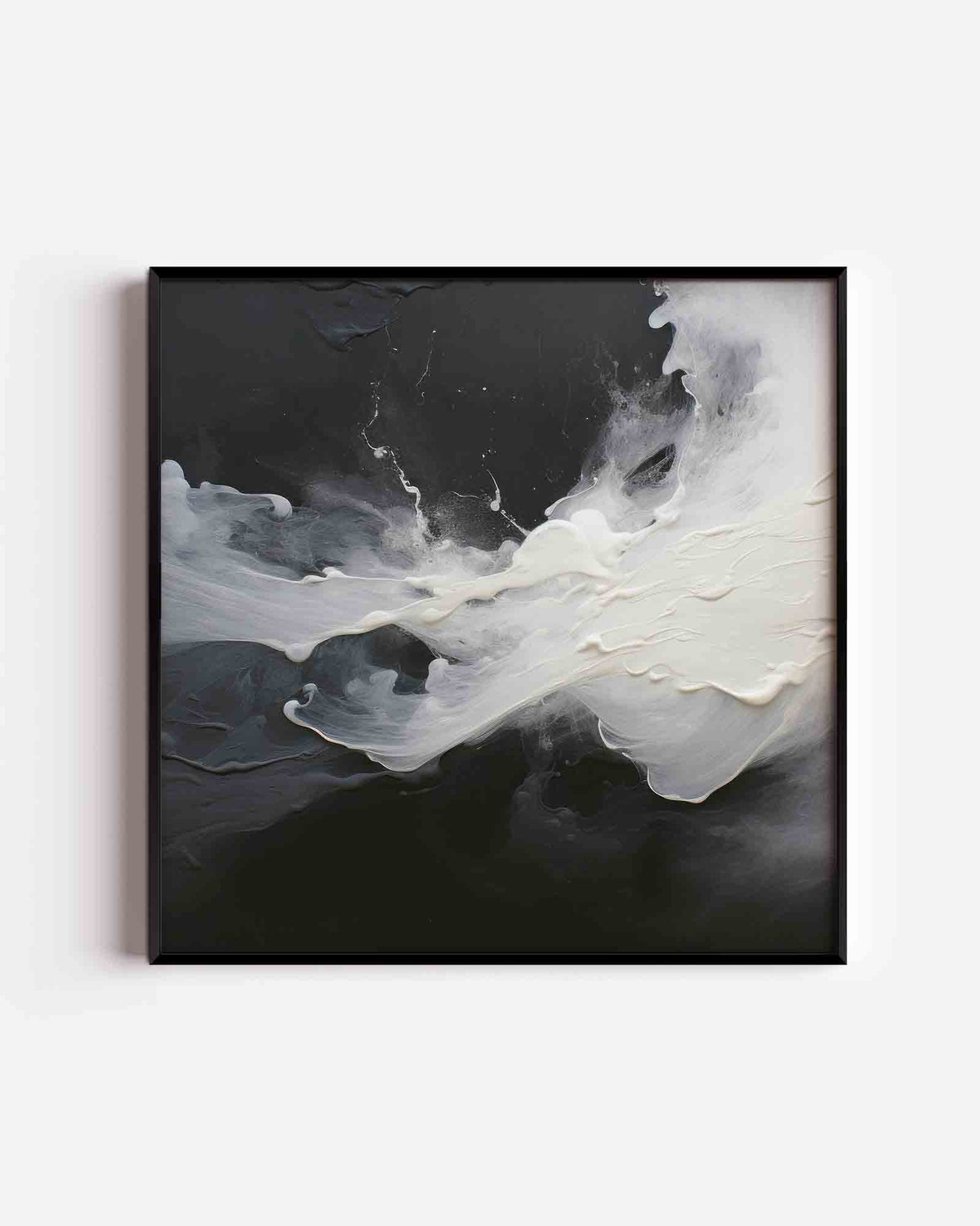 Vloeibare beweging – zacht abstracte vierkante poster als wanddecoratie