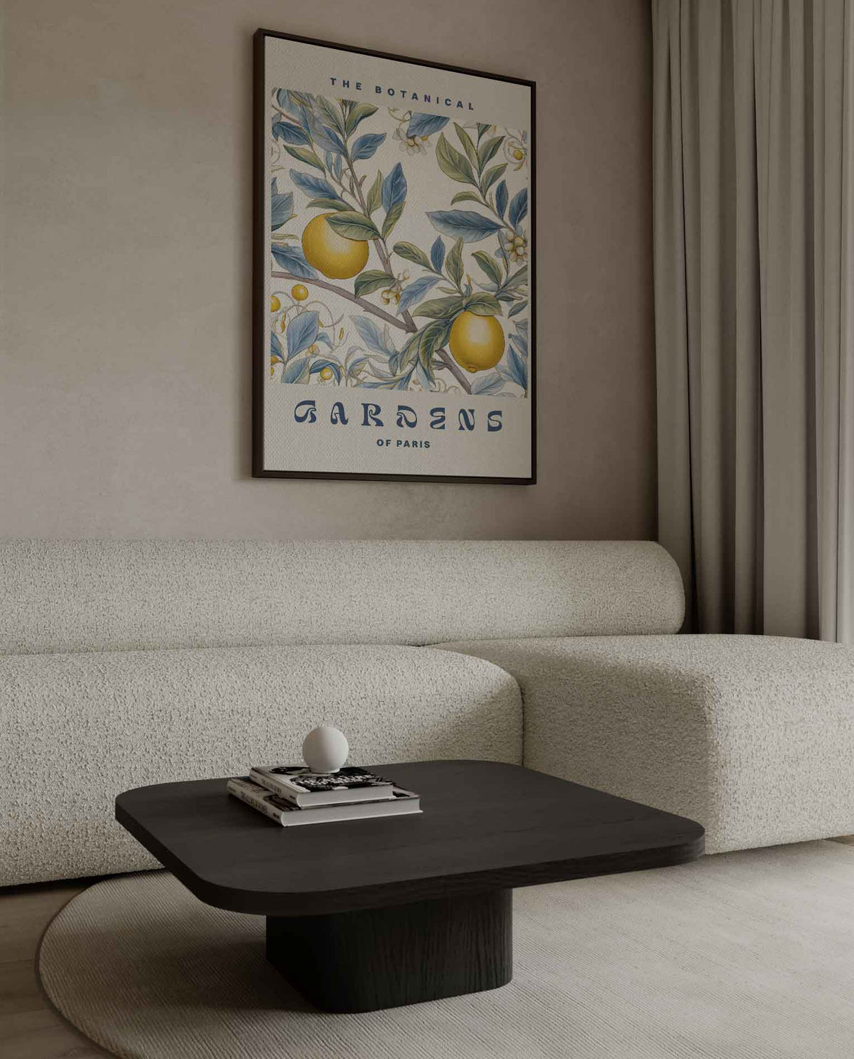 Botanische Tuinen van Parijs – canvas wanddecoratie in portret formaat