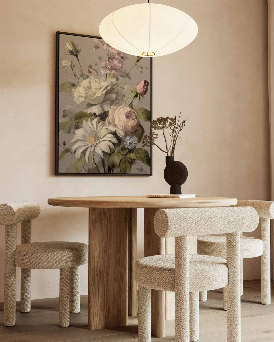 Bloemenpracht Schilderij – staande wandkunst voor woonkamer of interieur