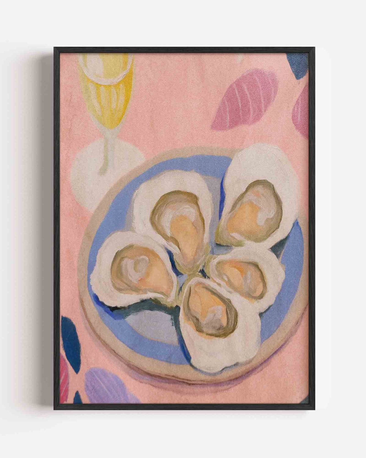 Oesters op bord – botanische portret poster als wanddecoratie