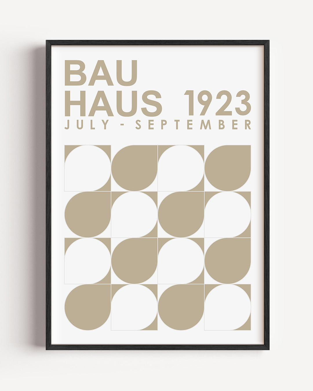 Vormen en vlakken – staande Bauhaus poster als wanddecoratie