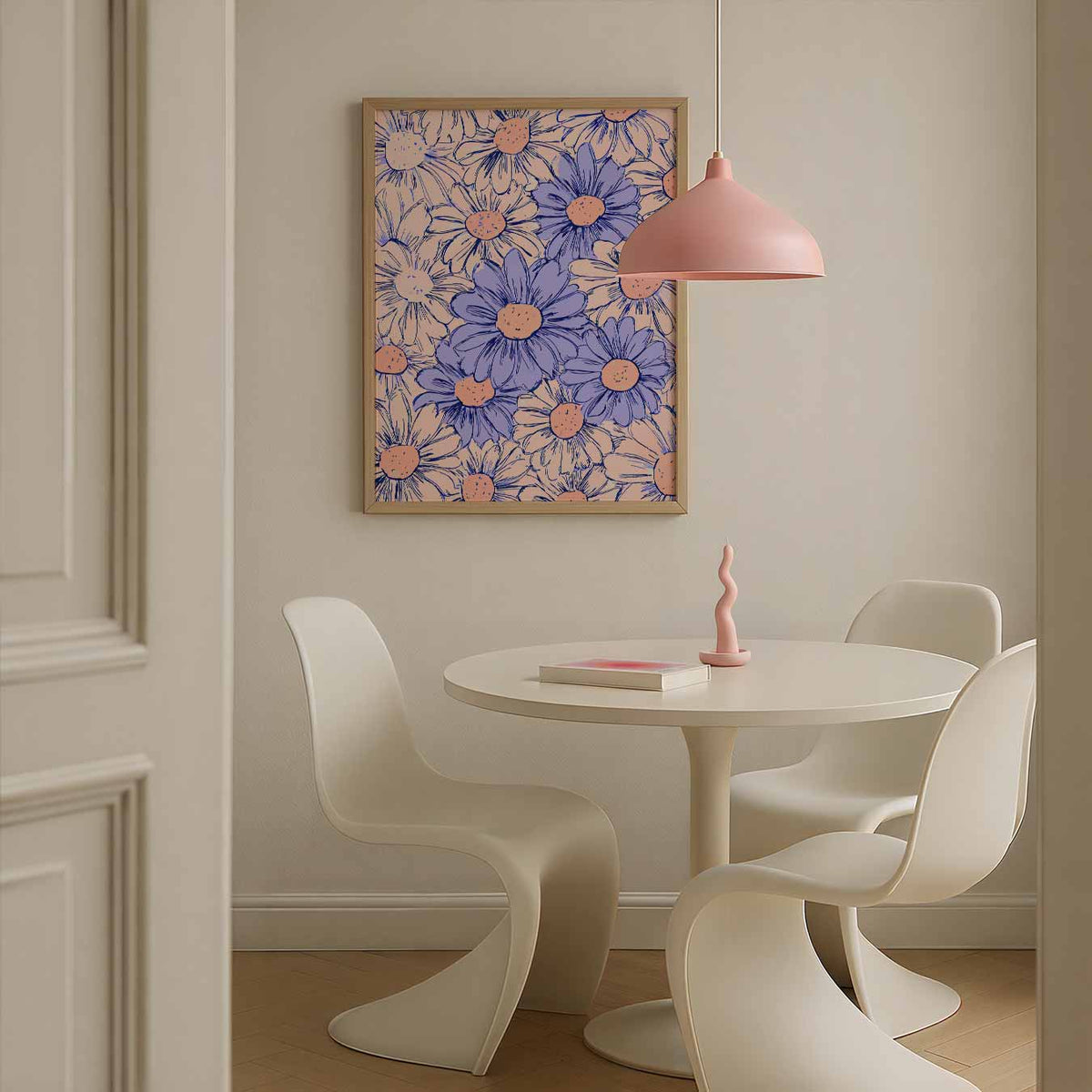 Vrolijke Bloemenpracht – bloemen poster in staand formaat