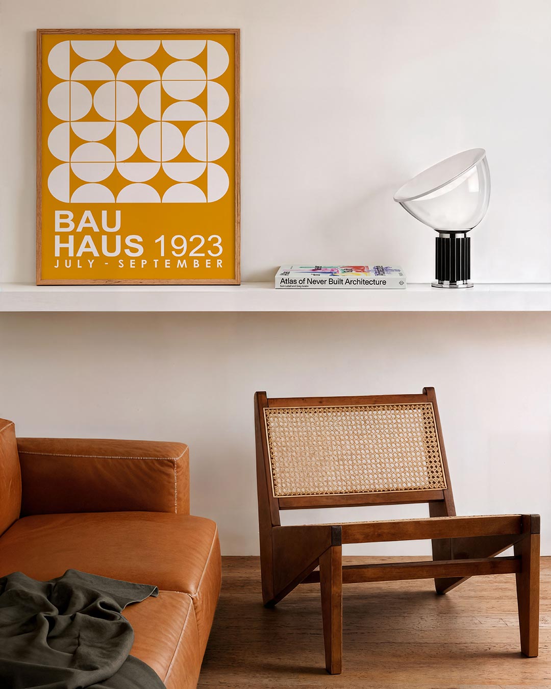 Vormritme en kleur – staande Bauhaus poster voor aan de muur