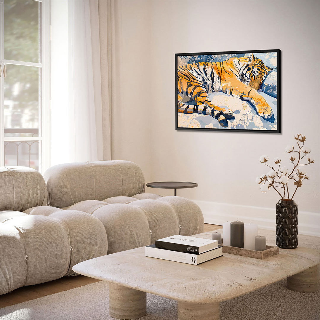 Dromende tijger – alternatieve weergave van het kunstwerk