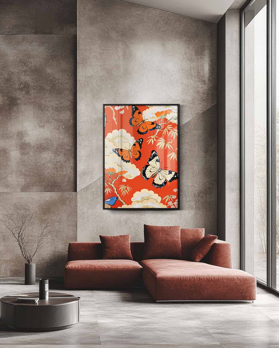 Vlinders in de Lucht – staande wandkunst voor woonkamer of interieur