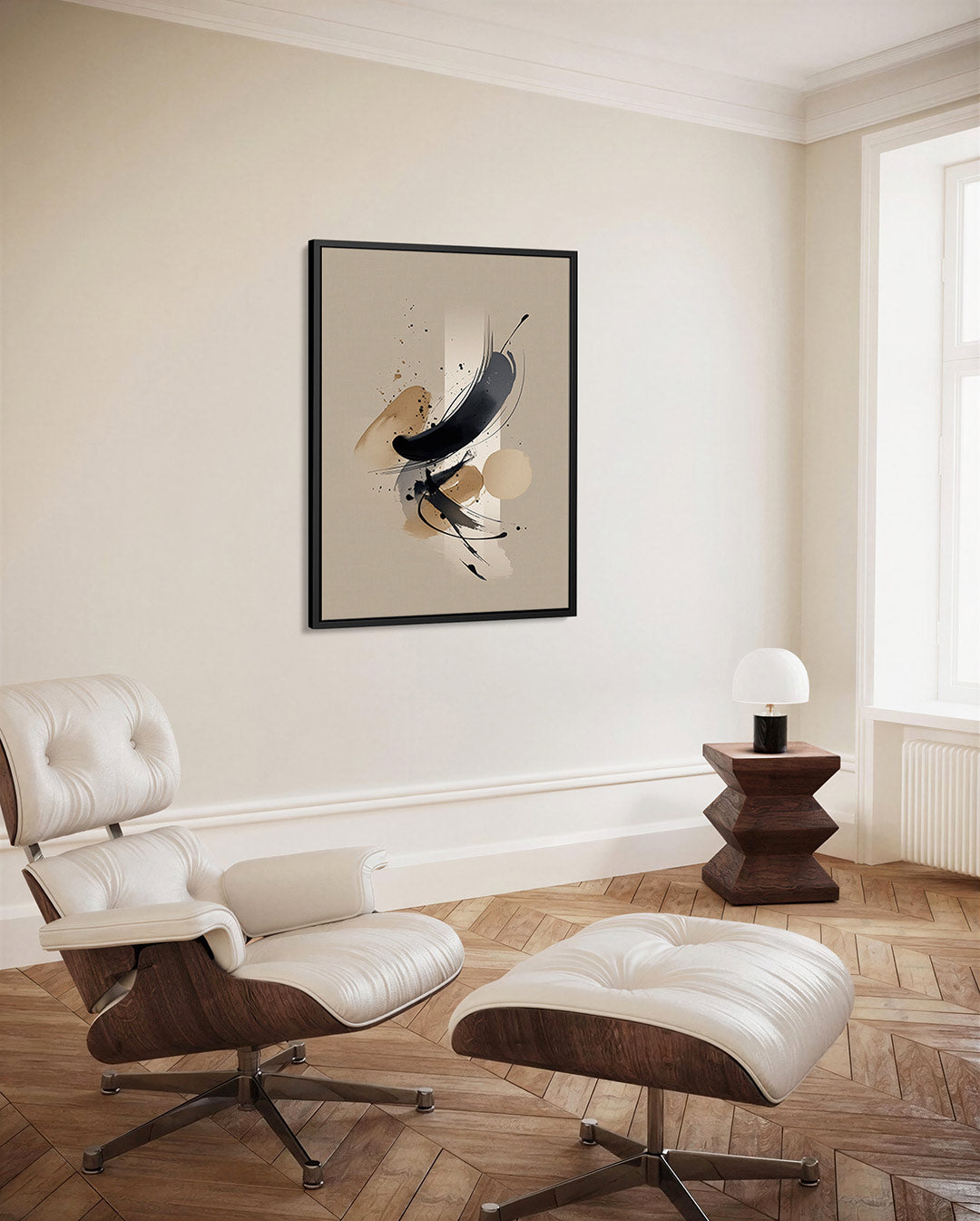 Dynamische vormen – decoratief kunstwerk voor aan de muur