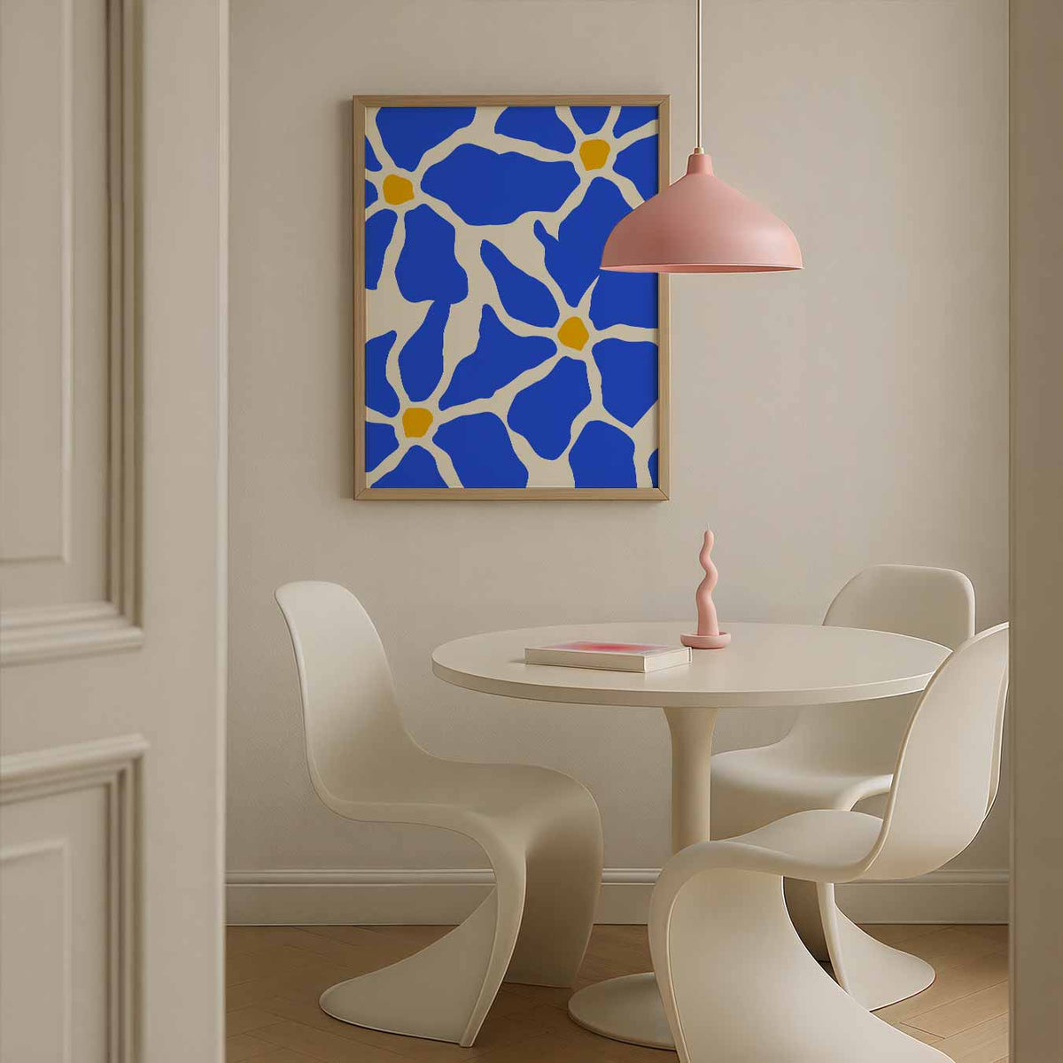 Bloemenexplosie Wanddecoratie – bloemen poster in staand formaat