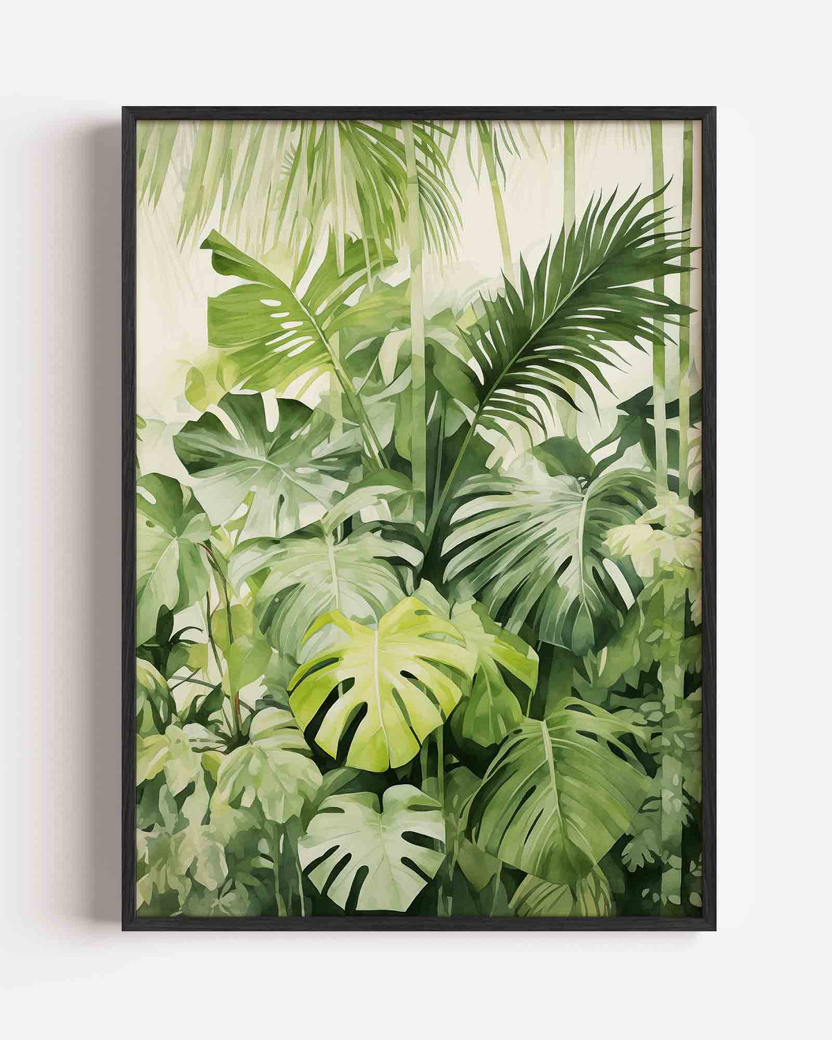 Tropische bladeren – jungle portret poster als wanddecoratie