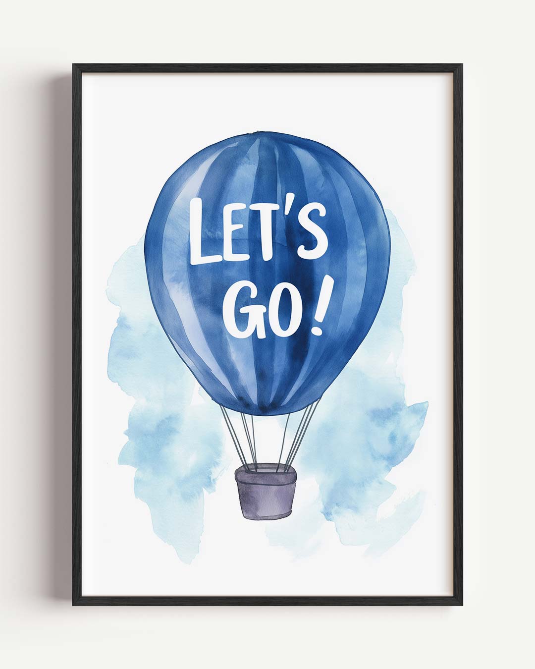 Inspirerende Luchtballon – kids portret poster als wanddecoratie