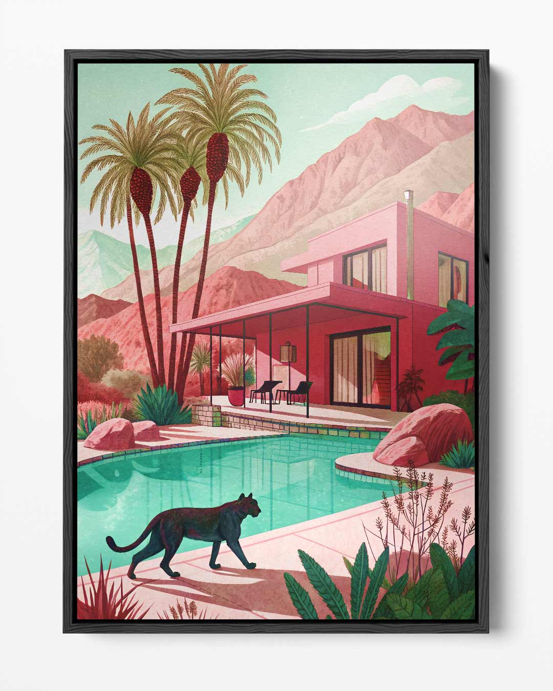 Zonnig Paradijs – portret kunstwerk als wanddecoratie
