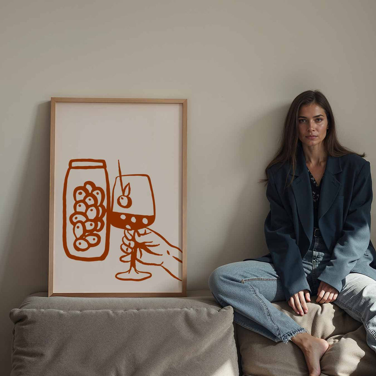 Cheers to Life Wijnposter – staande keuken wanddecoratie van WallArtistic