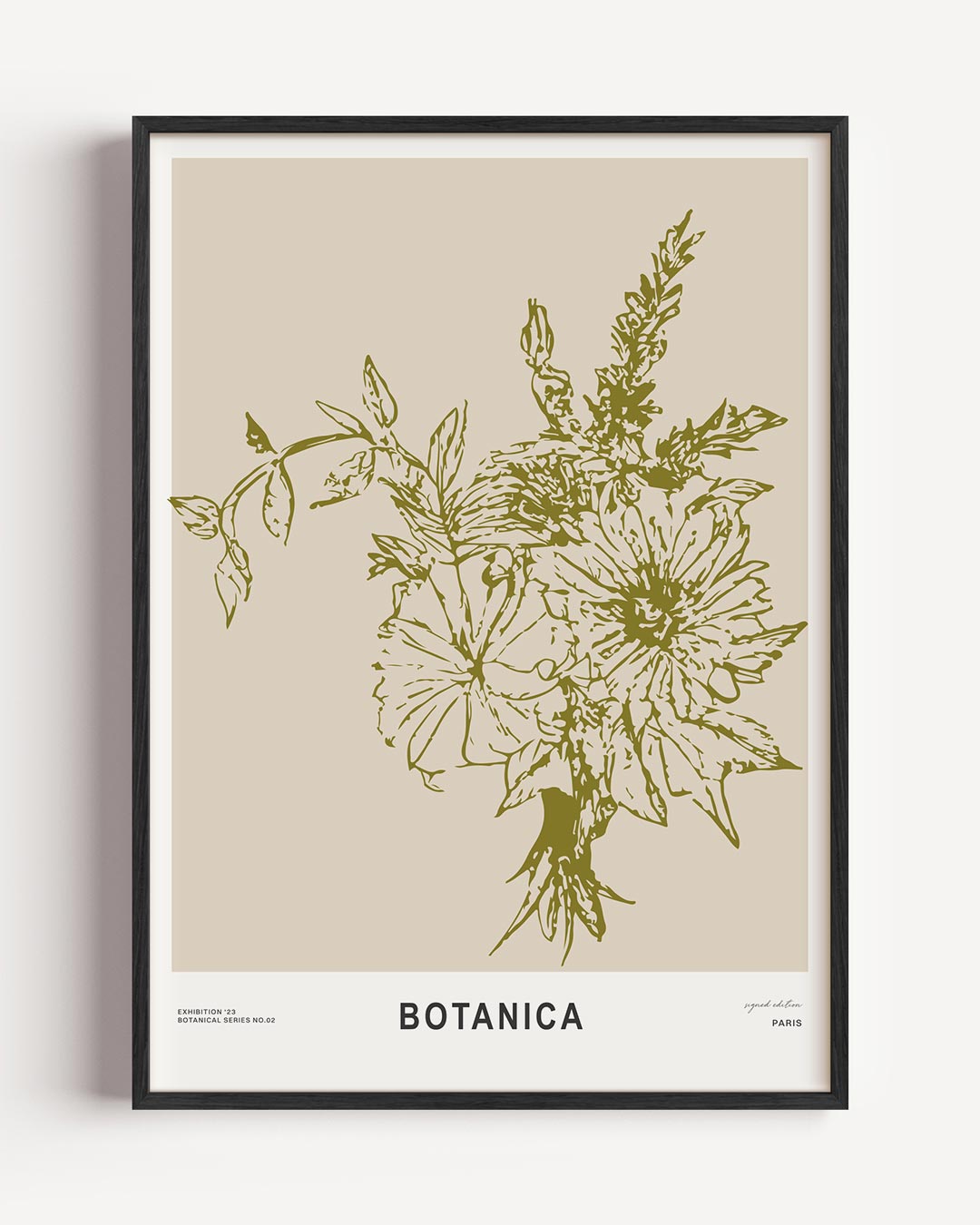 Botanische Kunst Print – bloemen portret poster als wanddecoratie