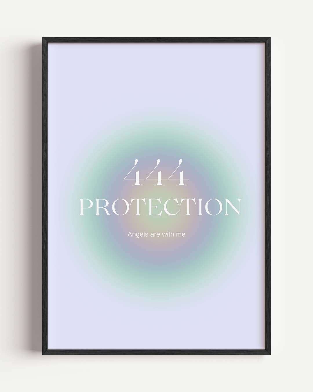 Engelachtige Beschermingsposter – mindful portret poster als wanddecoratie